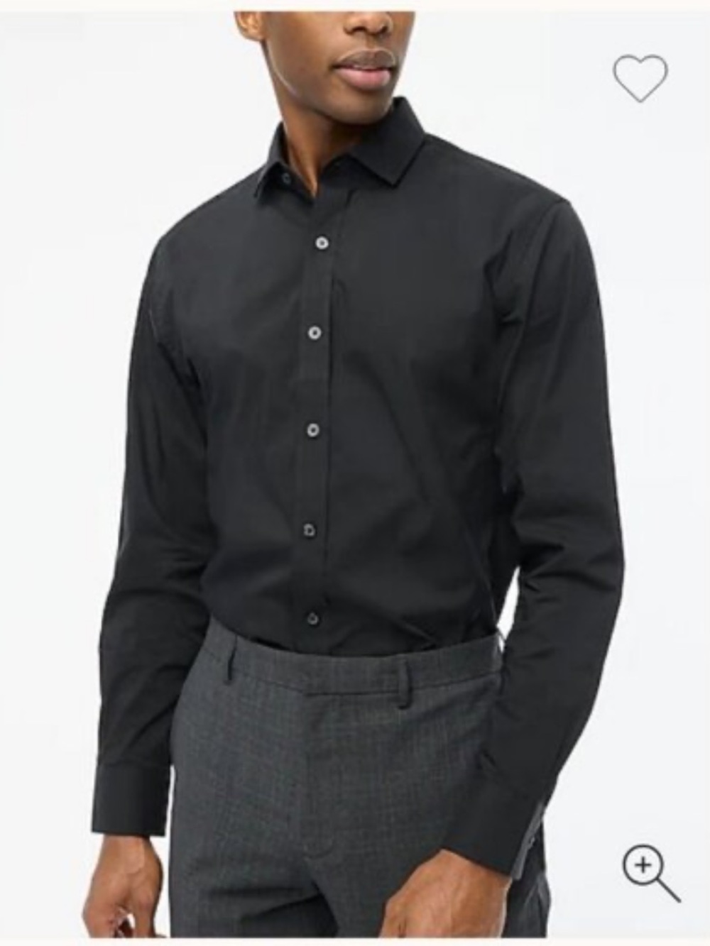 J. Crew Factory Performance dress shirt  Slim - Black